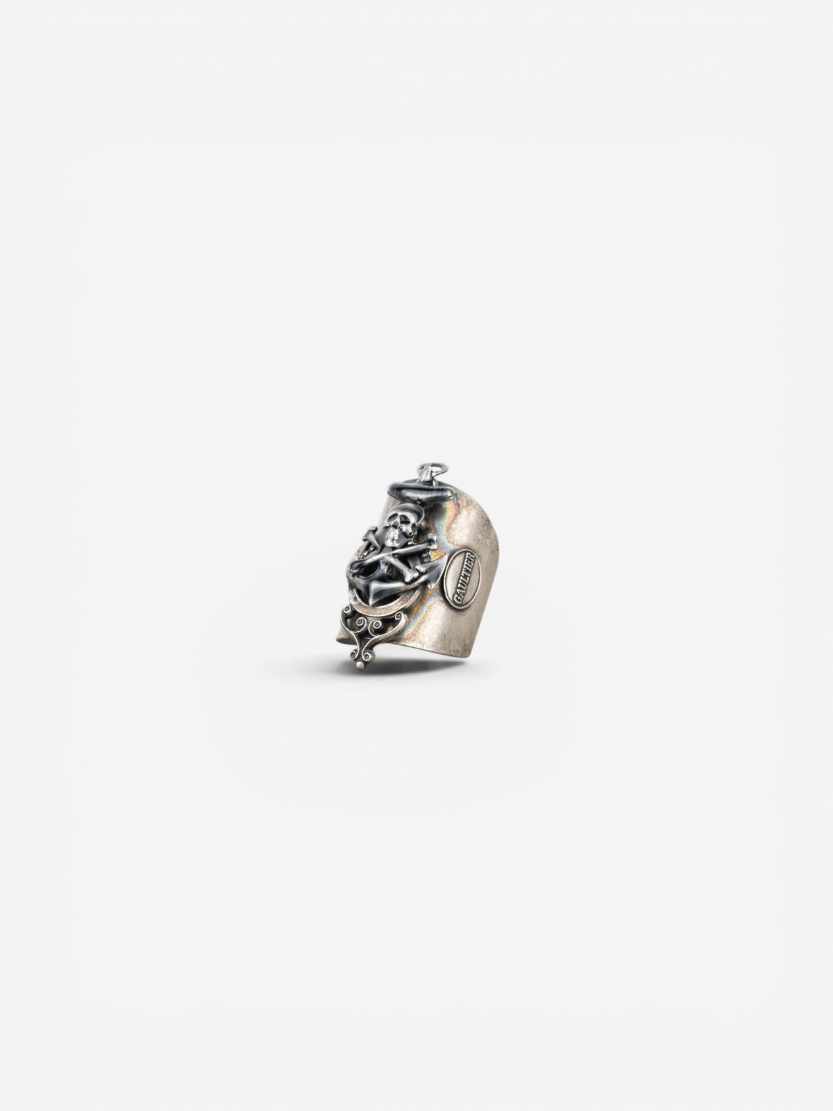 Jean Paul Gaulter AW94 Bronze-Colored Anchor Skull Logo Ring