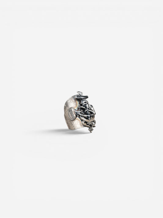 Jean Paul Gaulter AW94 Bronze-Colored Anchor Skull Logo Ring – photo 3