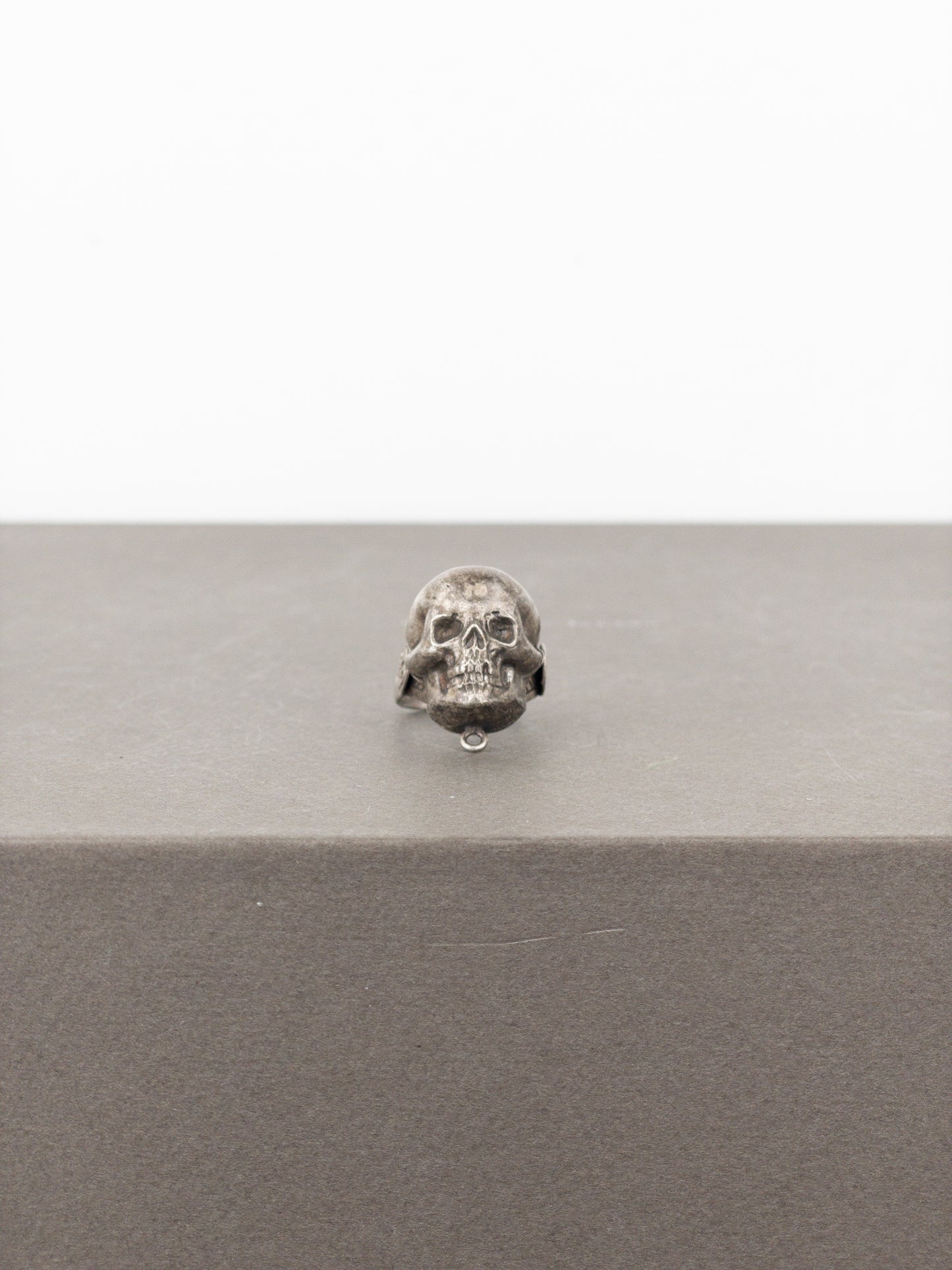 Jean Paul Gaultier AW94 Large Bronze-Colored Skull Logo Ring