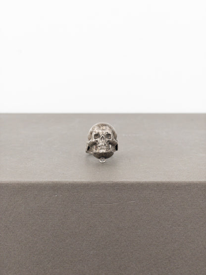 Jean Paul Gaultier AW94 Large Bronze-Colored Skull Logo Ring