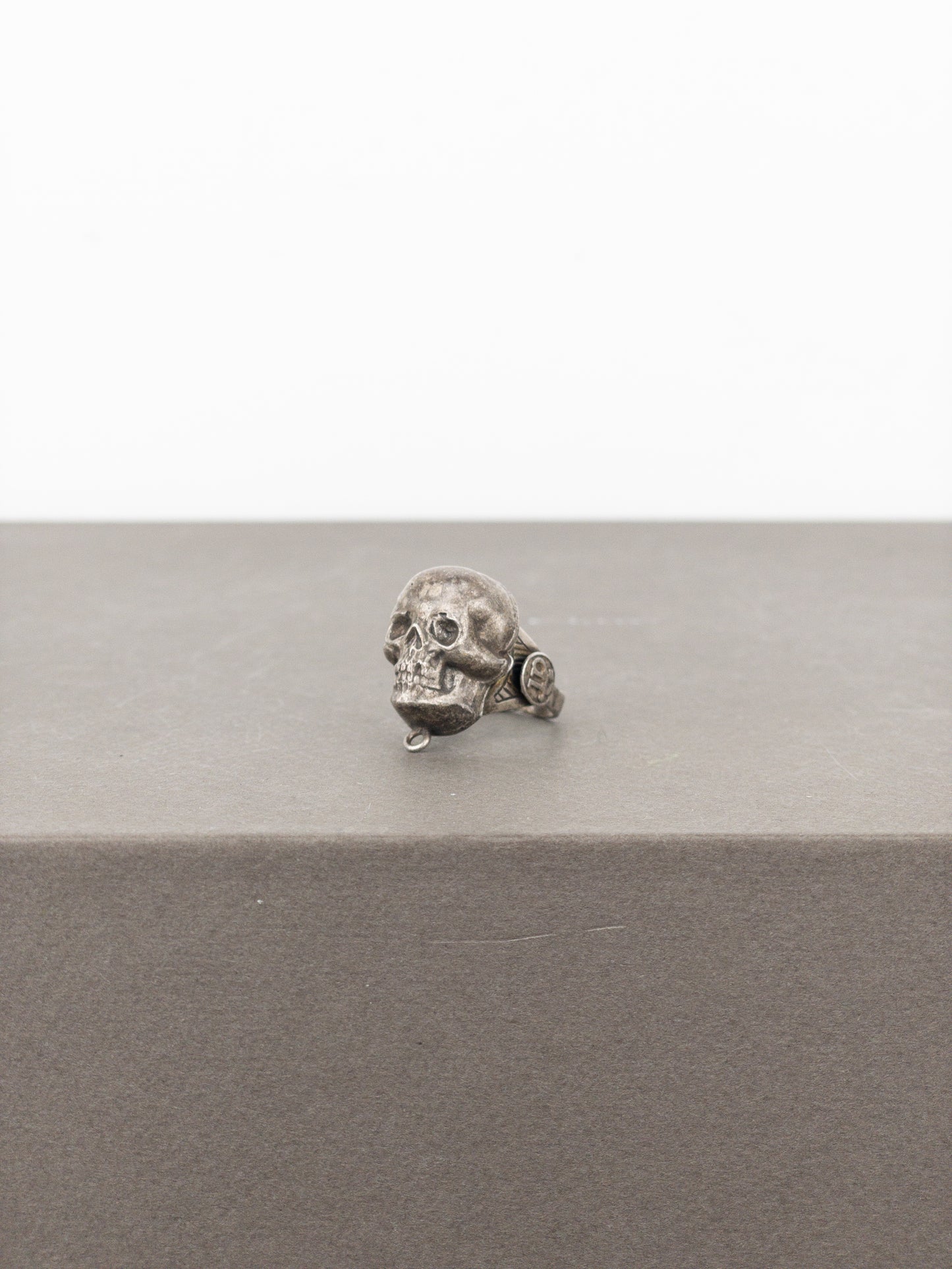 Jean Paul Gaultier AW94 Large Bronze-Colored Skull Logo Ring