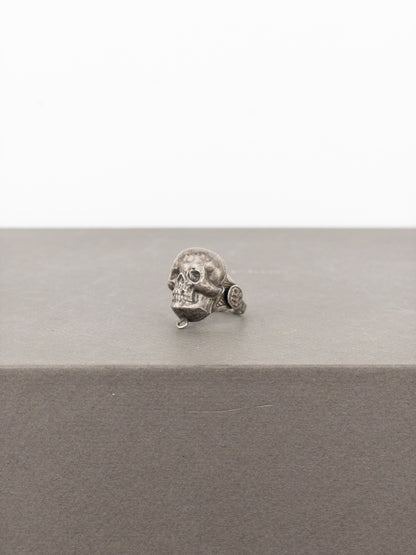 Jean Paul Gaultier AW94 Large Bronze-Colored Skull Logo Ring