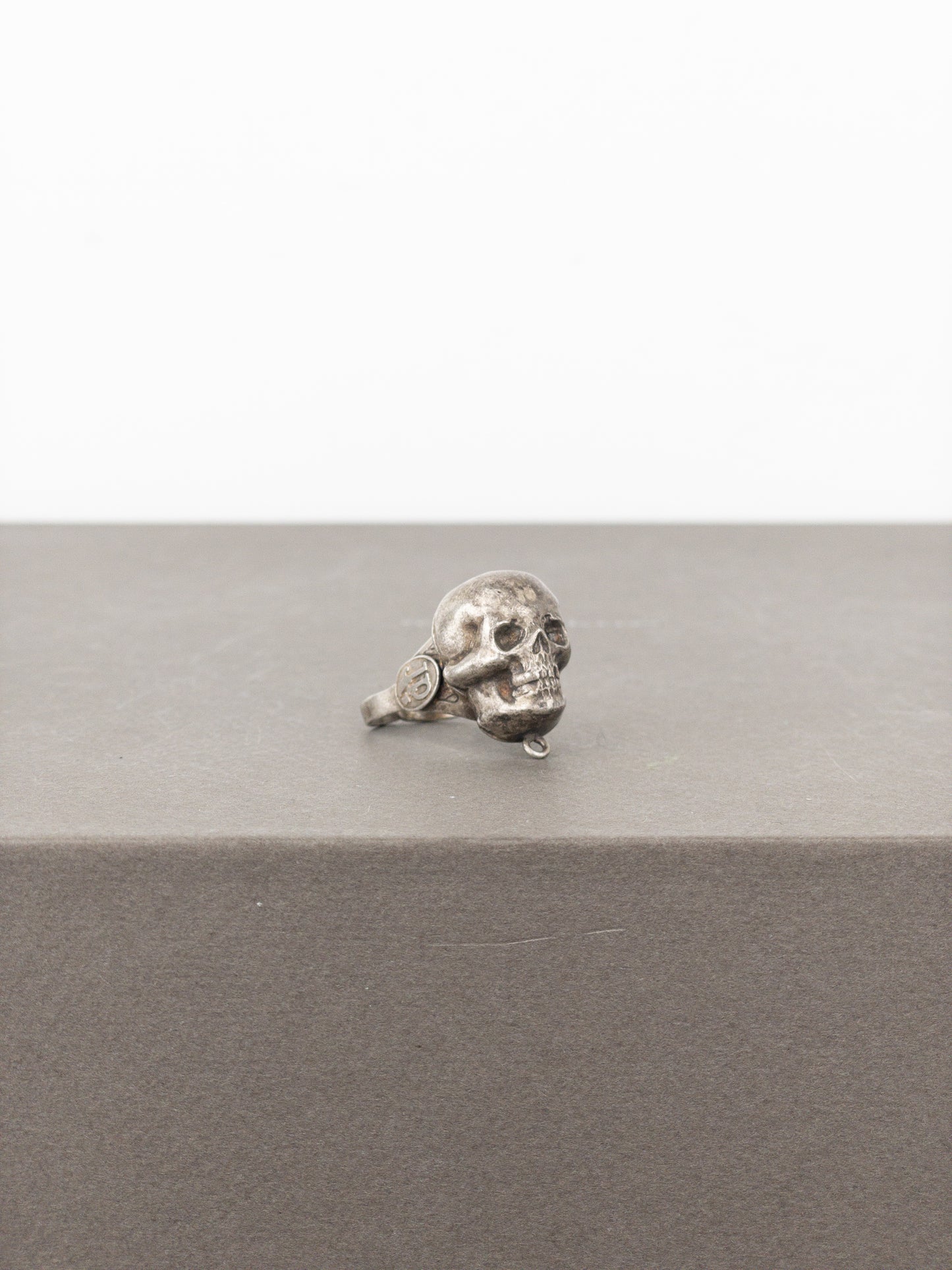Jean Paul Gaultier AW94 Large Bronze-Colored Skull Logo Ring