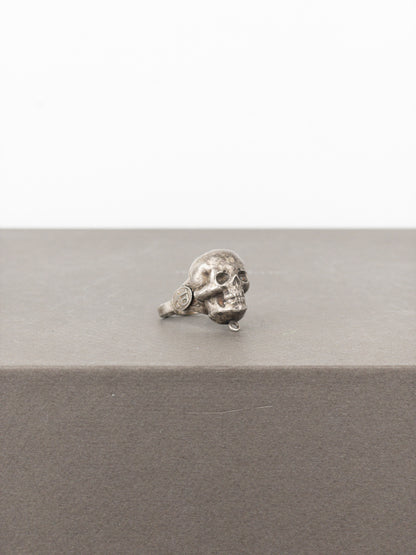 Jean Paul Gaultier AW94 Large Bronze-Colored Skull Logo Ring