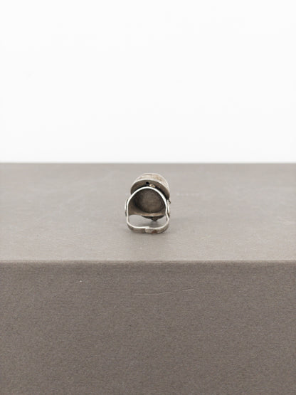 Jean Paul Gaultier AW94 Large Bronze-Colored Skull Logo Ring