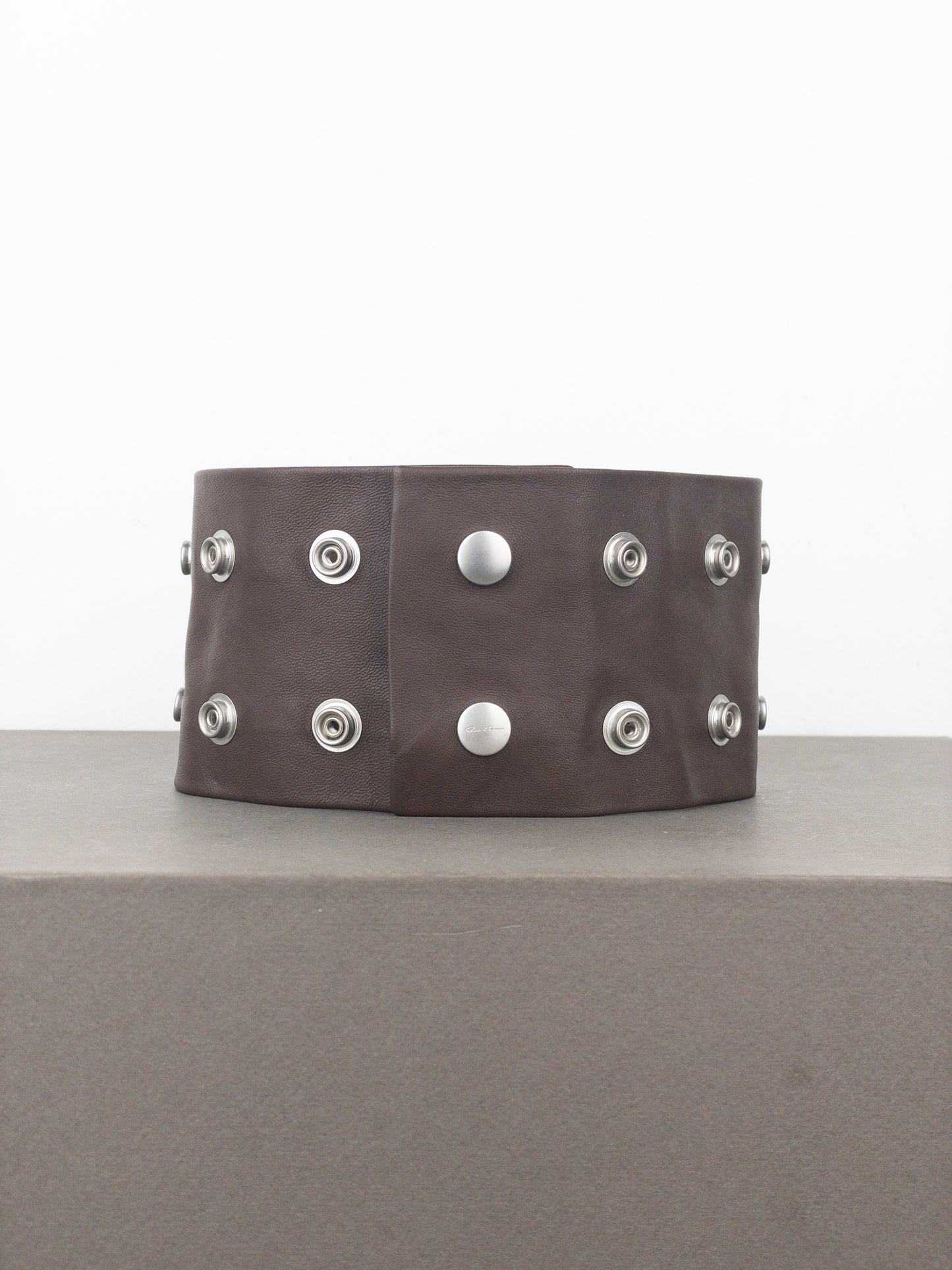 Rick Owens AW23 ‘Luxor’ Studded Leather Choker Necklace