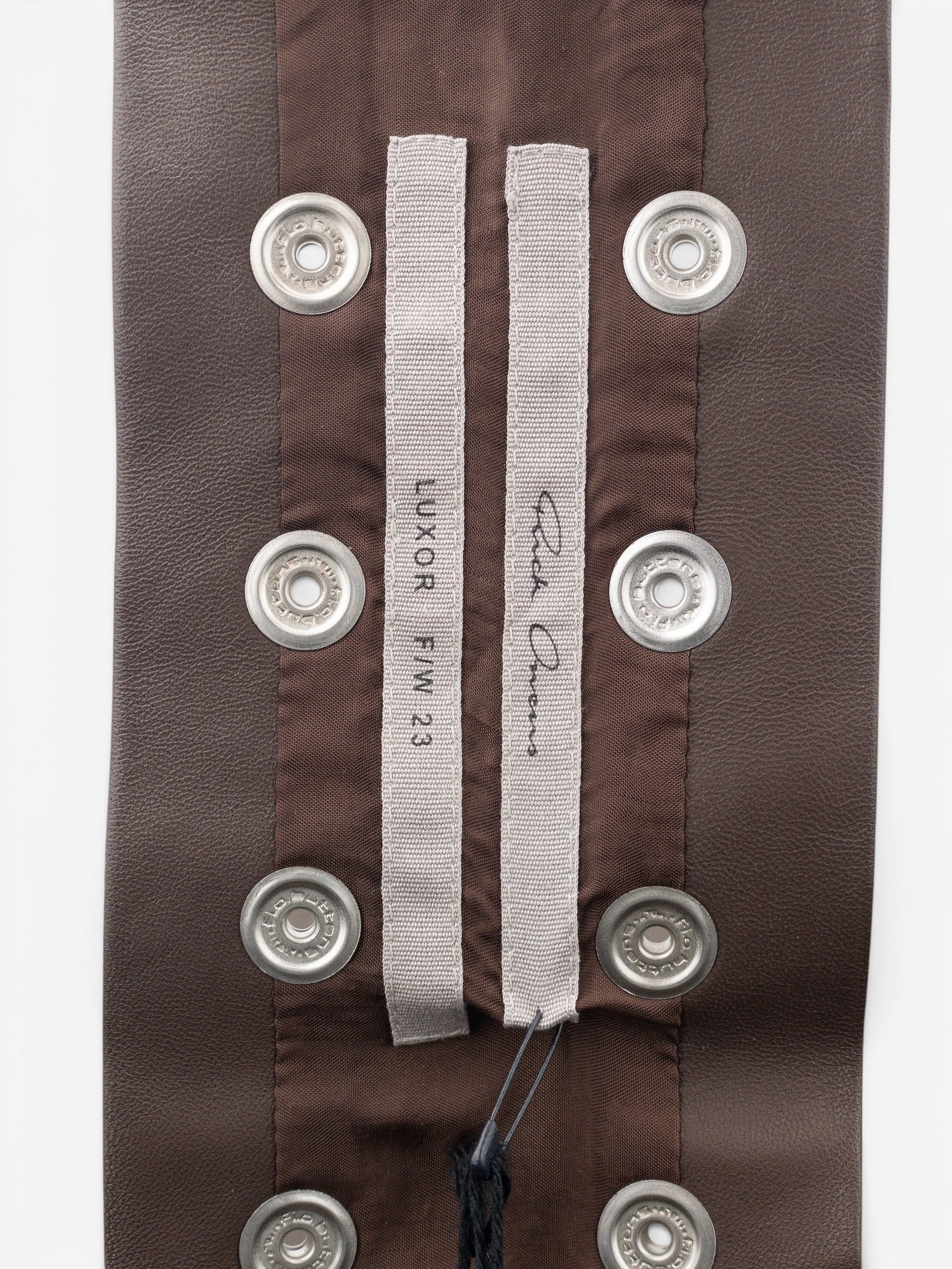Rick Owens AW23 ‘Luxor’ Studded Leather Choker Necklace – photo 3