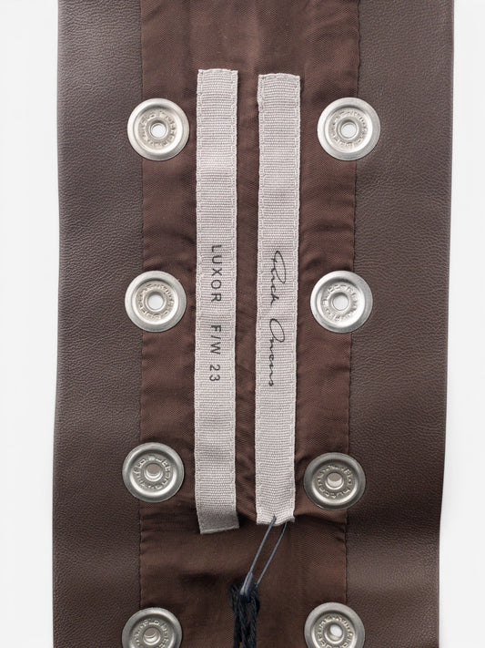 Rick Owens AW23 ‘Luxor’ Studded Leather Choker Necklace – photo 3