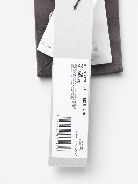 Rick Owens AW23 ‘Luxor’ Studded Leather Choker Necklace – photo 5