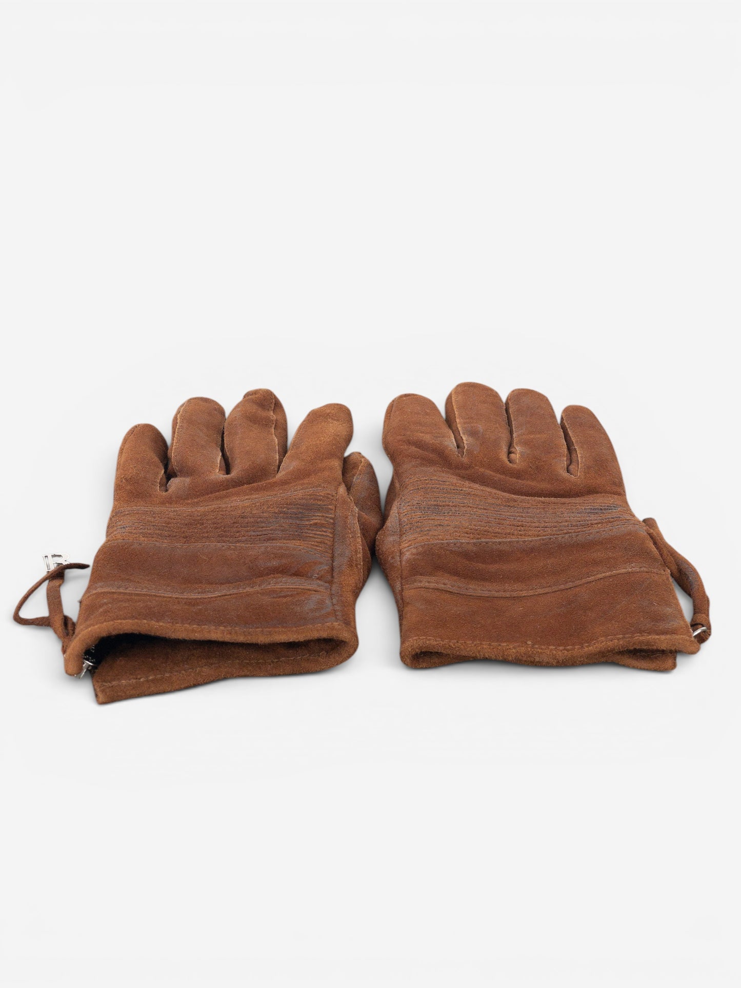 Balmain by Decarnin 2010s Suede Leather Biker Gloves – photo 3