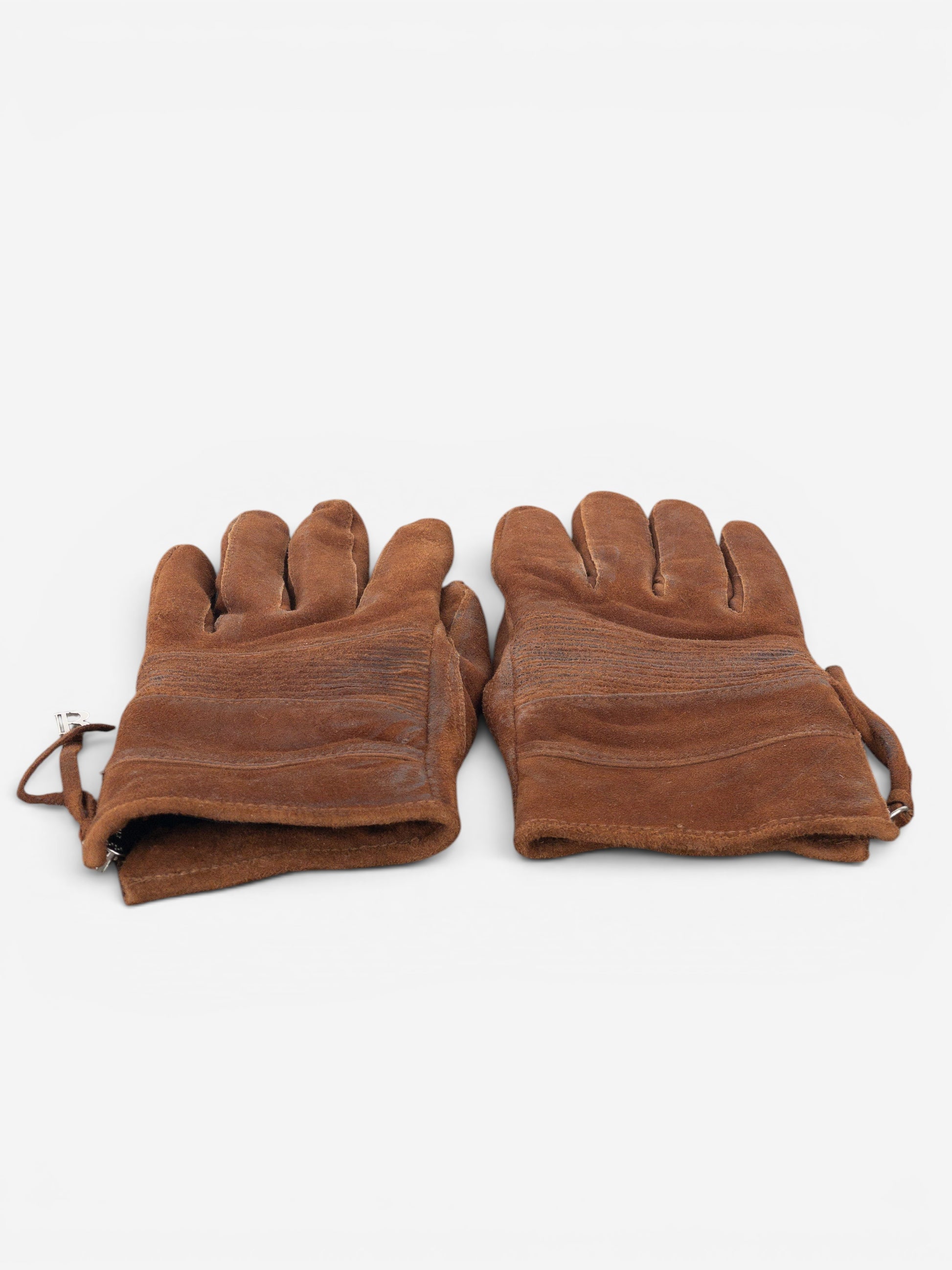 Balmain by Decarnin 2010s Suede Leather Biker Gloves – photo 3