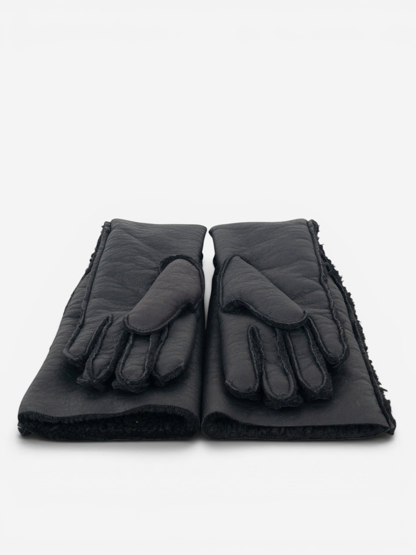 Maison Margiela MM6 Leather Shearling Sleeve Gloves – photo 3