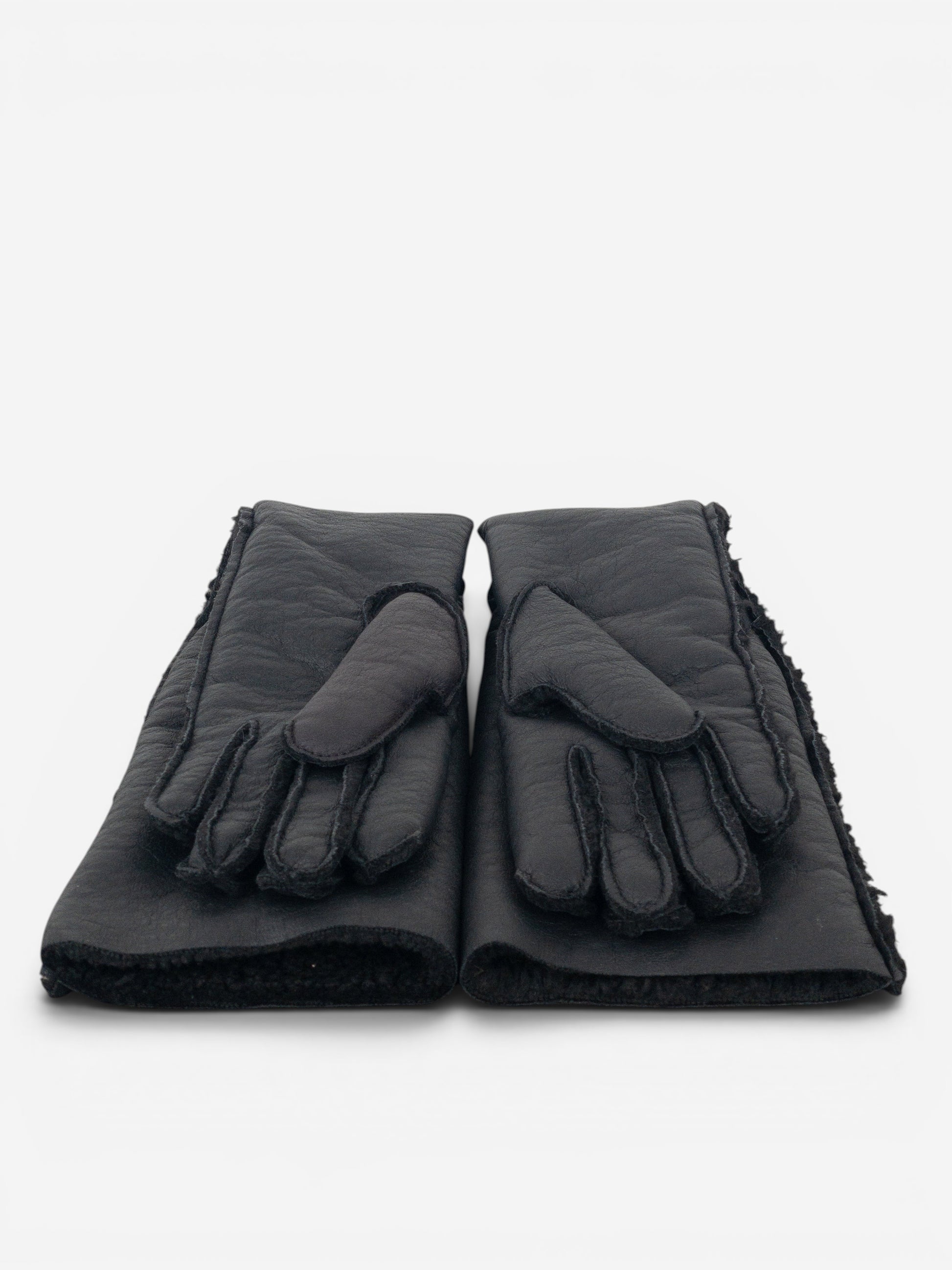 Maison Margiela MM6 Leather Shearling Sleeve Gloves – photo 3