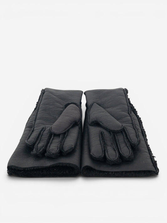 Maison Margiela MM6 Leather Shearling Sleeve Gloves – photo 3