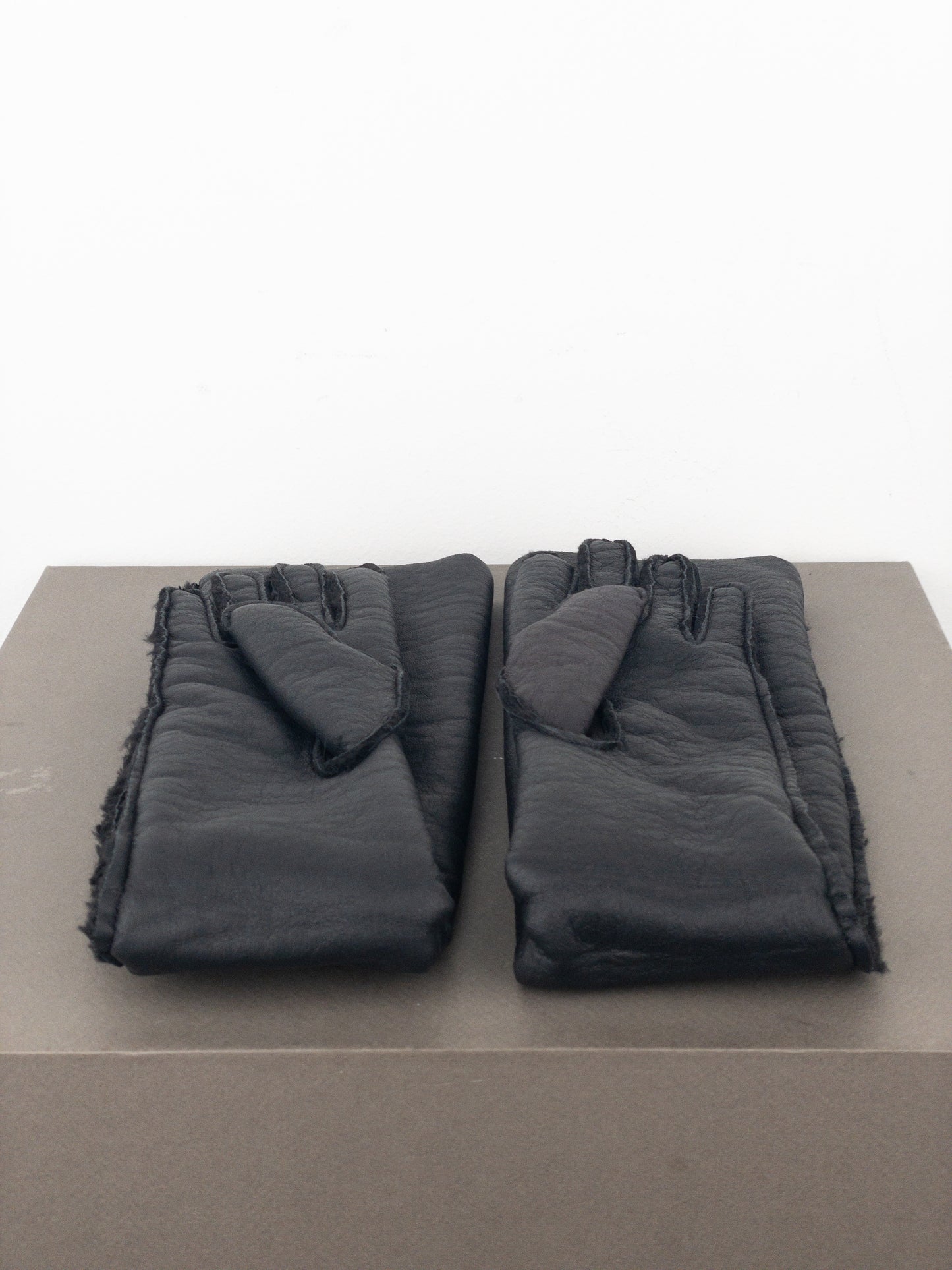 Maison Margiela MM6 Leather Shearling Sleeve Gloves