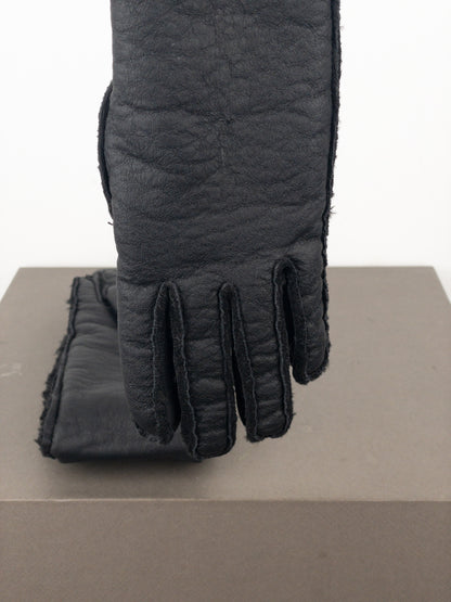 Maison Margiela MM6 Leather Shearling Sleeve Gloves