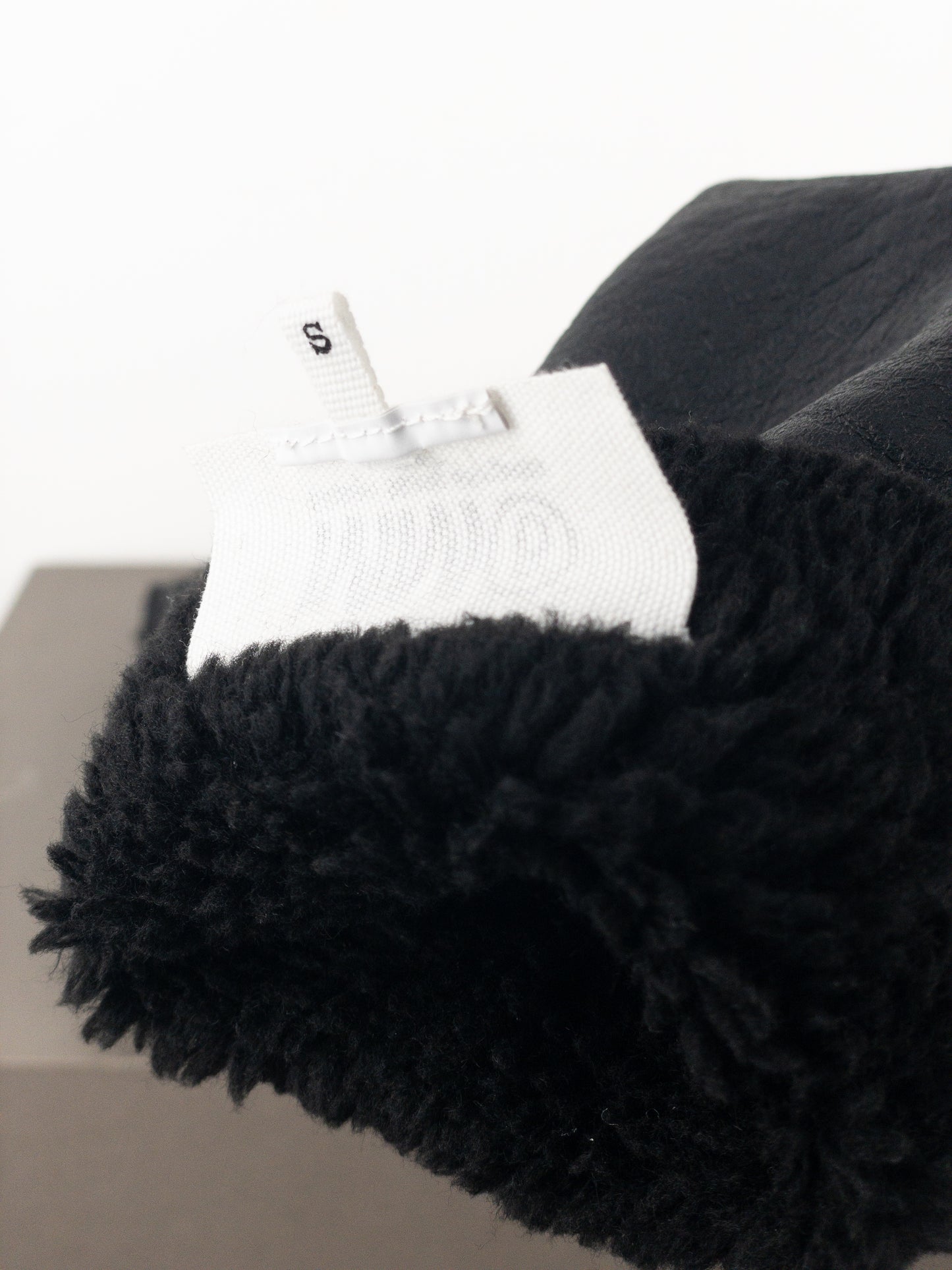 Maison Margiela MM6 Leather Shearling Sleeve Gloves