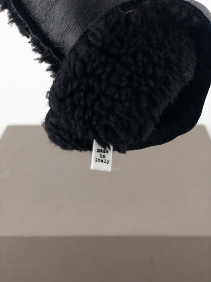 Maison Margiela MM6 Leather Shearling Sleeve Gloves