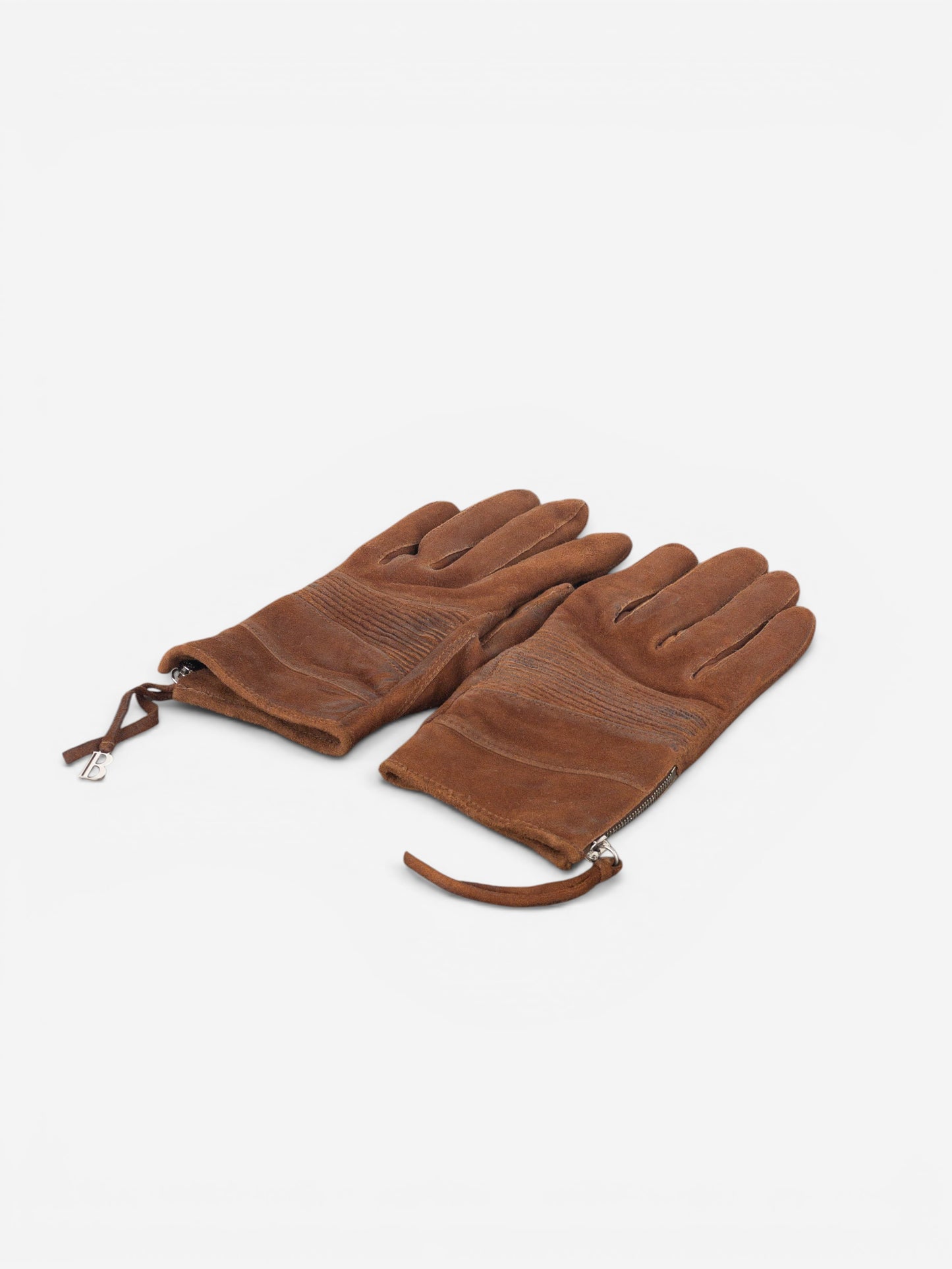 Balmain by Decarnin 2010s Suede Leather Biker Gloves – photo 8