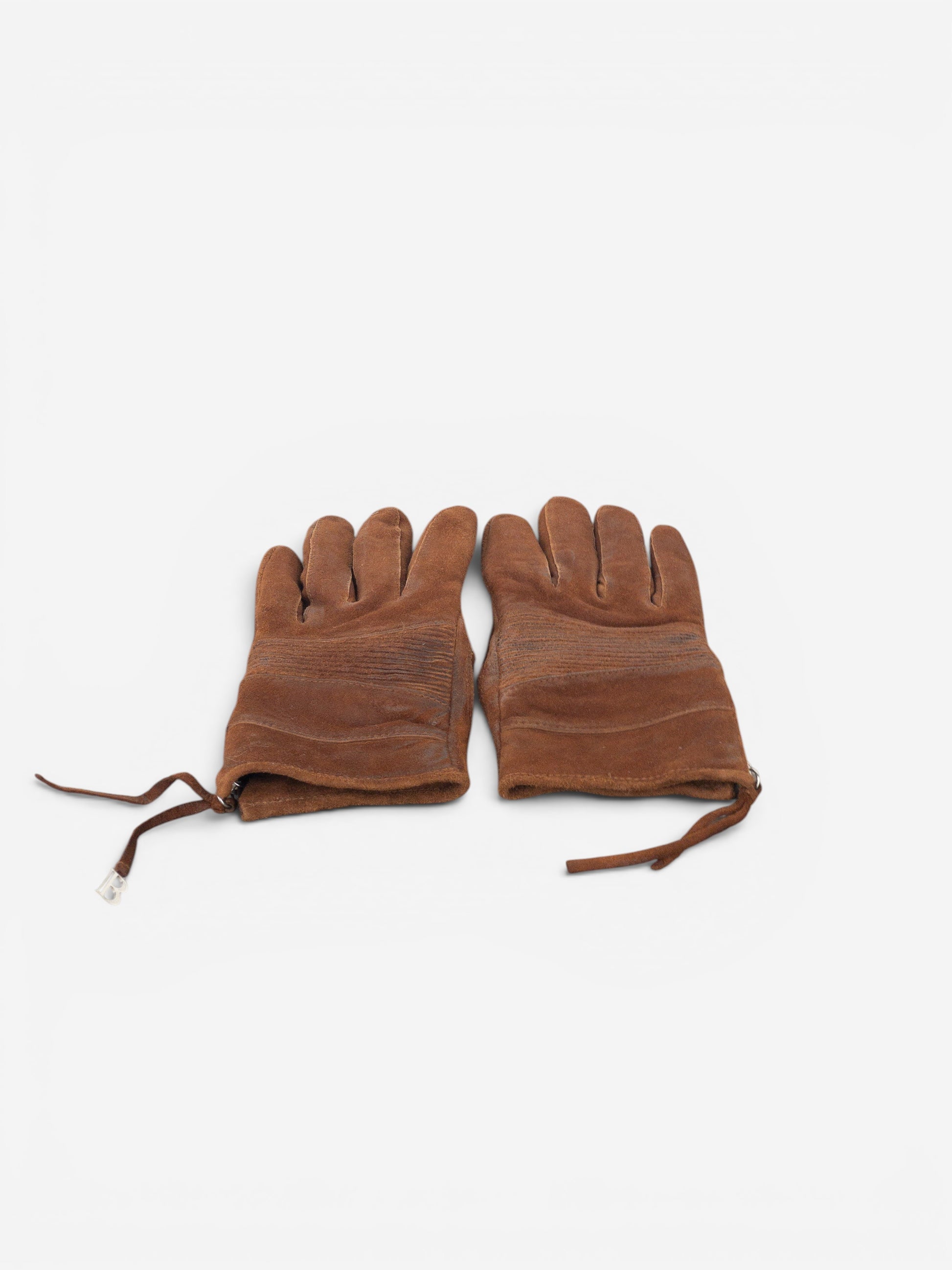 Balmain by Decarnin 2010s Suede Leather Biker Gloves – photo 11