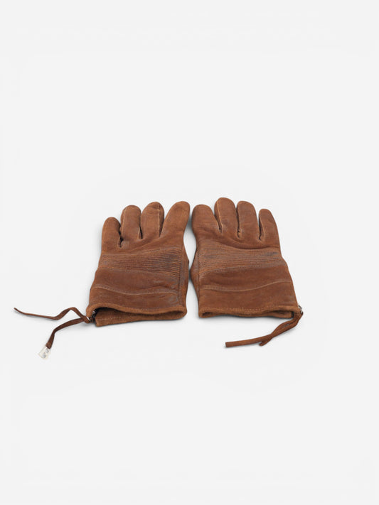 Balmain by Decarnin 2010s Suede Leather Biker Gloves – photo 11