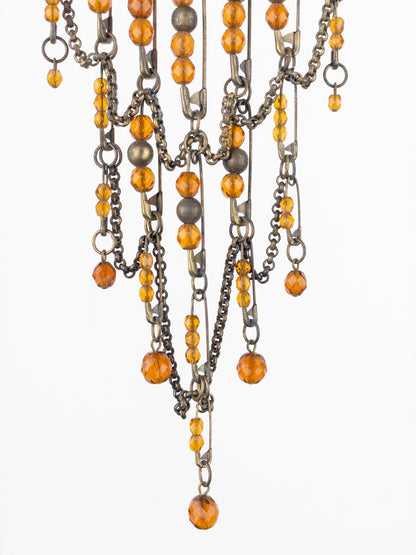 Jean Paul Gaultier 90s Safety Pin Collier Necklace