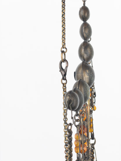 Jean Paul Gaultier 90s Safety Pin Collier Necklace