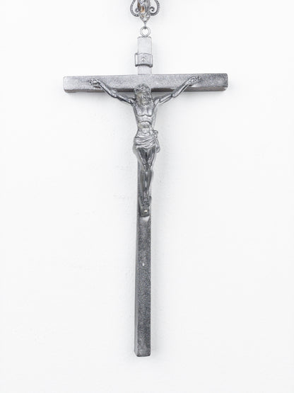 Jean Paul Gaultier AW94 Sample Oversized Cross Bullhead Necklace