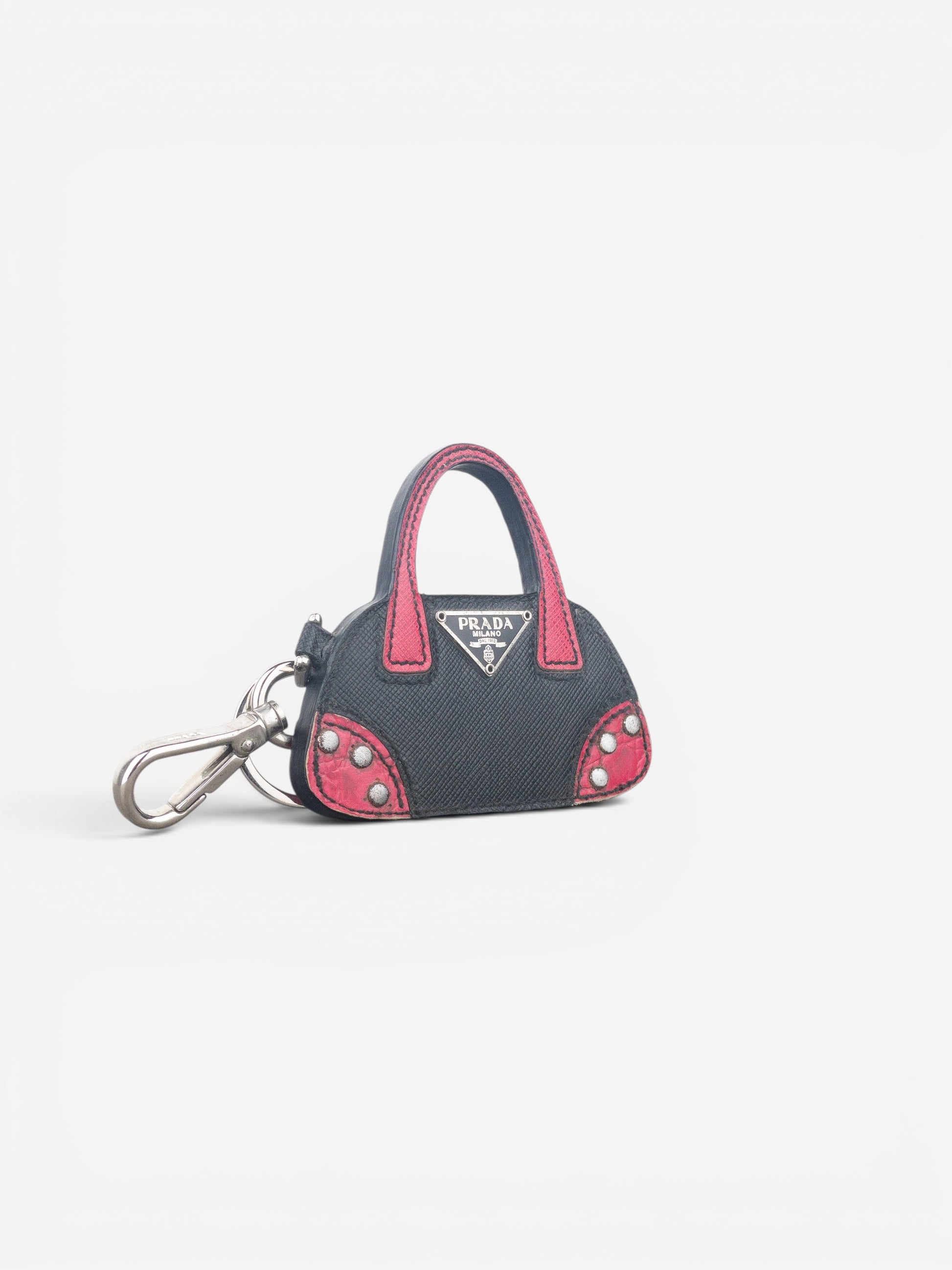 Prada Saffiano Bag Charm Keychain – photo 2