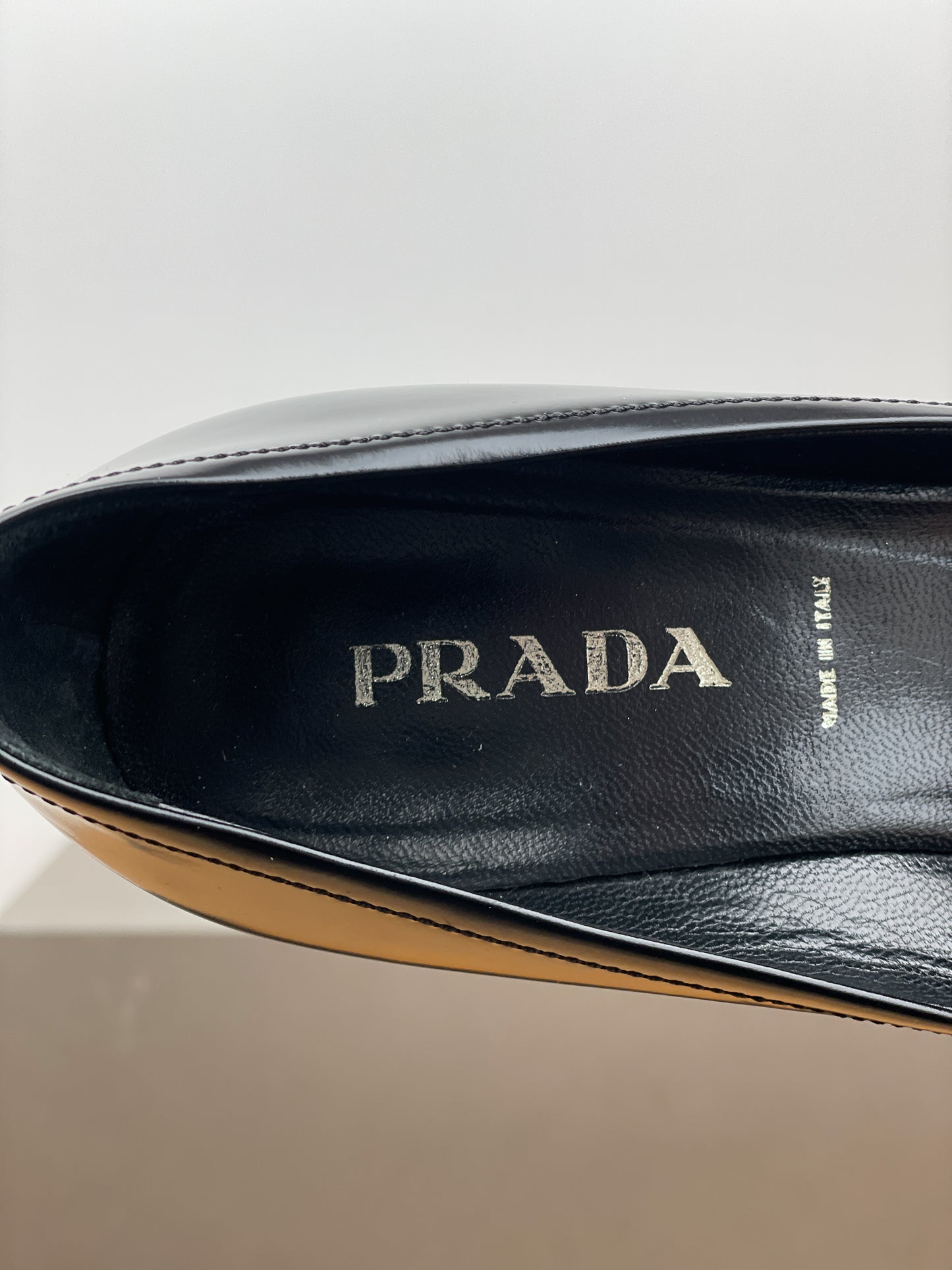 Prada 2000s Pointed Toe Buckle Kitten Heel Pumps