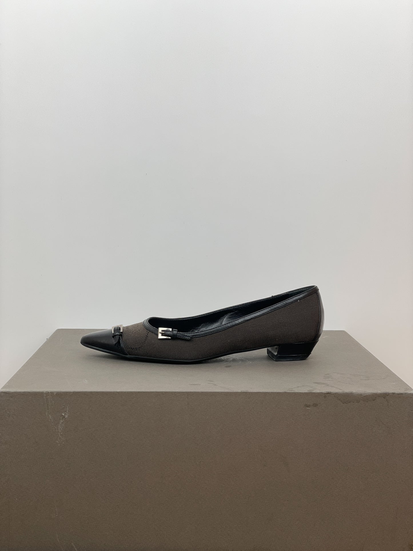 Prada 2000s Pointed Multi-Buckle Ballet Flats