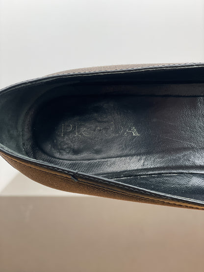 Prada 2000s Pointed Multi-Buckle Ballet Flats