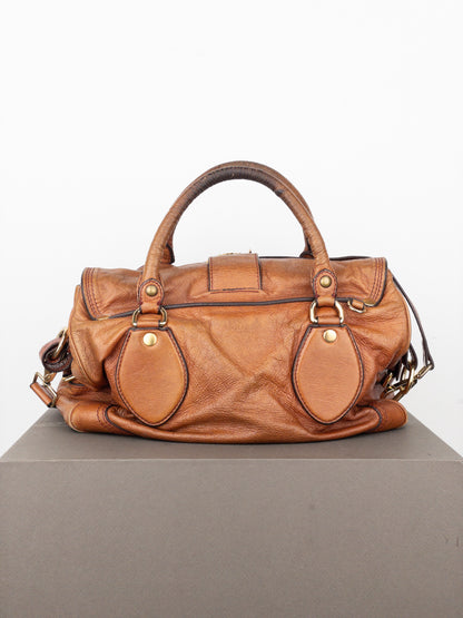 Prada 2000s Cervo Dragon Oro Satchel Handbag