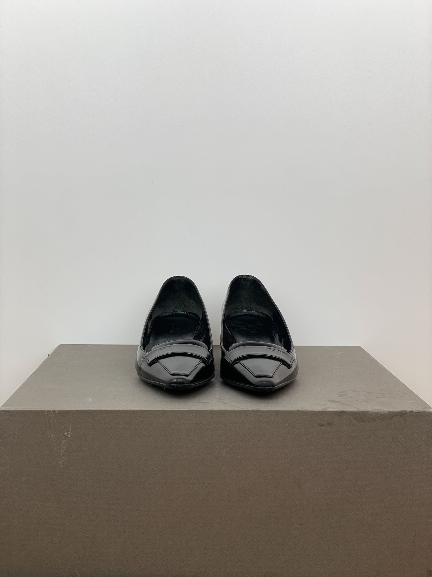 Prada 2000s Pointed Kitten-Heel Pumps