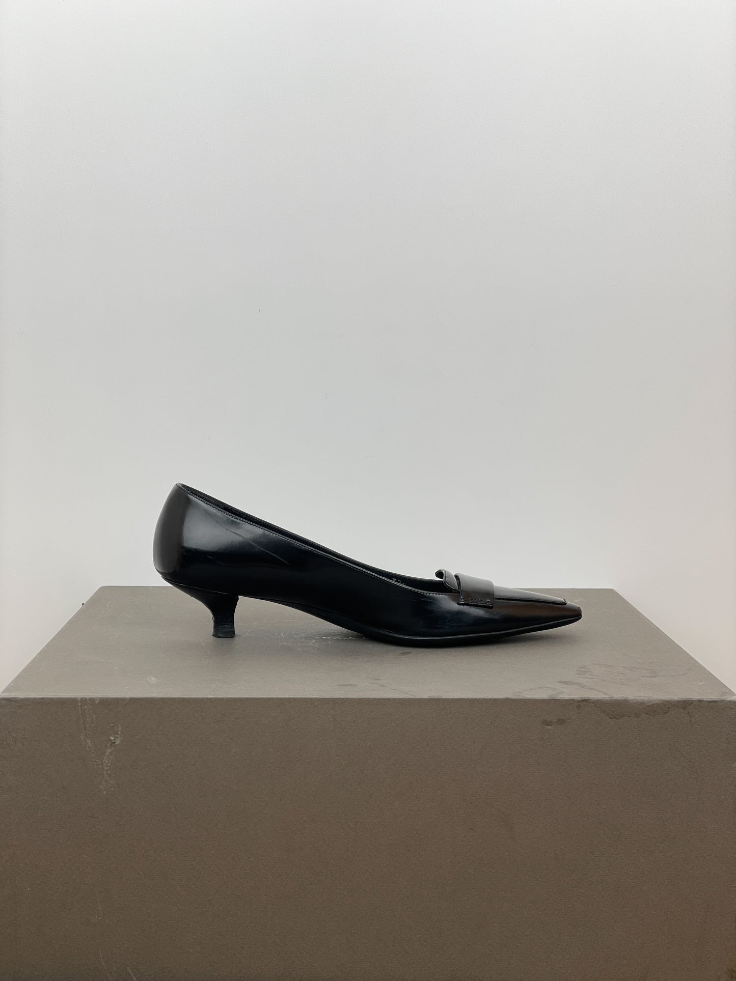 Prada 2000s Pointed Kitten-Heel Pumps