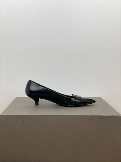 Prada 2000s Pointed Kitten-Heel Pumps