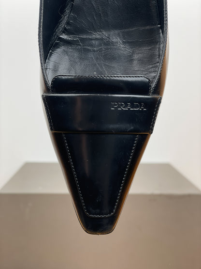 Prada 2000s Pointed Kitten-Heel Pumps