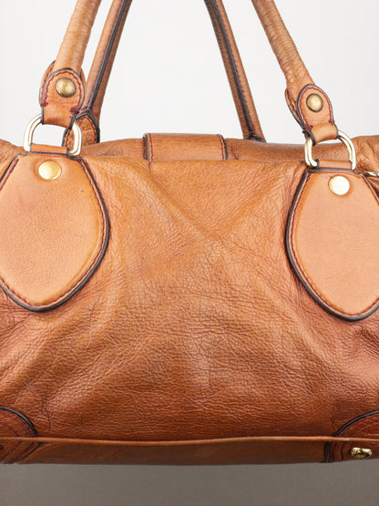 Prada 2000s Cervo Dragon Oro Satchel Handbag