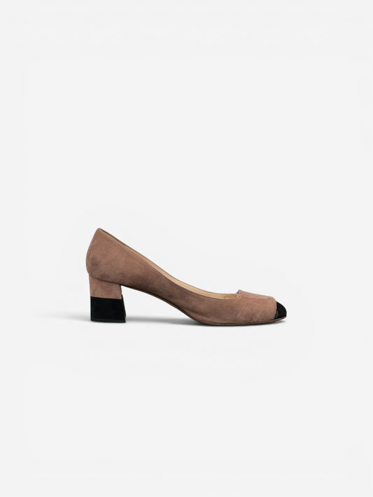 Prada 2000s Suede Large Clasp Ballet Pump Heels – photo 4