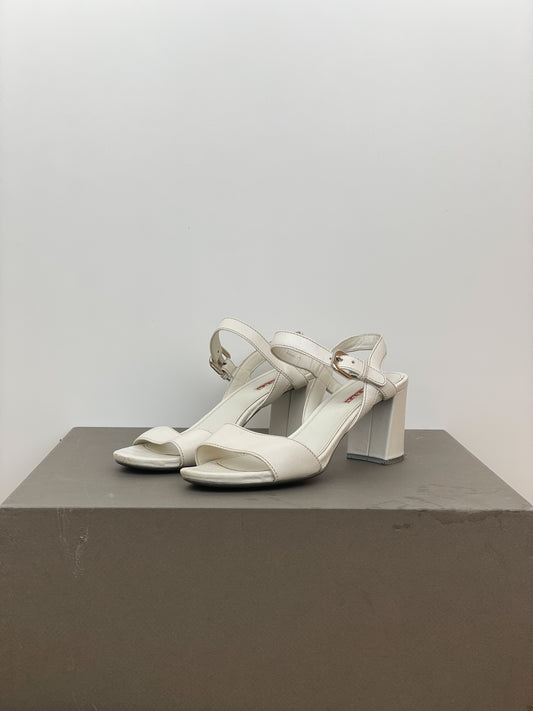 Prada 2000s Buckle Strap Sandal Heels