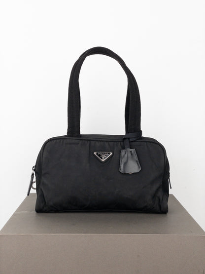 Prada 2000s Tessuto Mini Boston Shoulder Bag