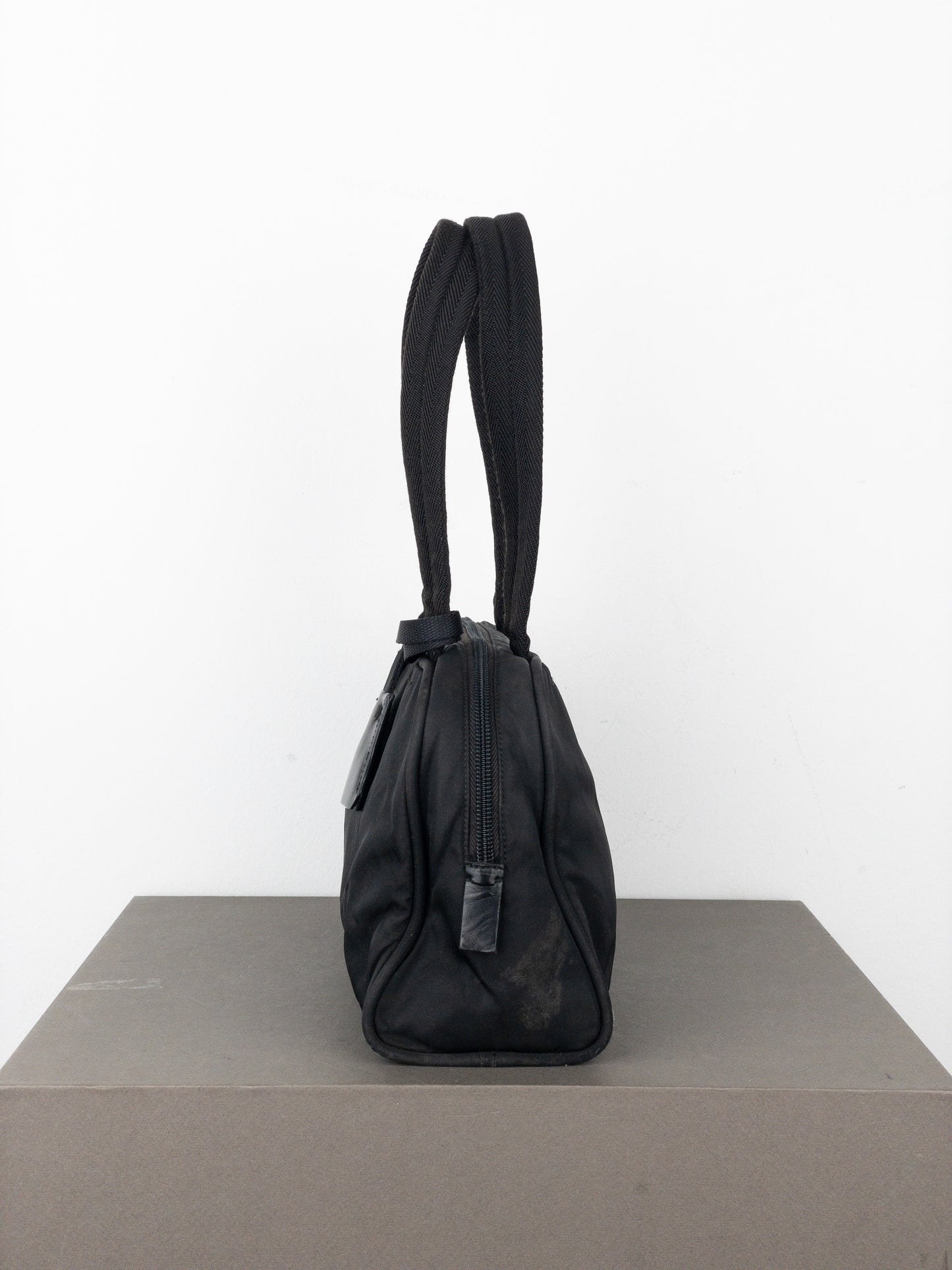 Prada 2000s Tessuto Mini Boston Shoulder Bag