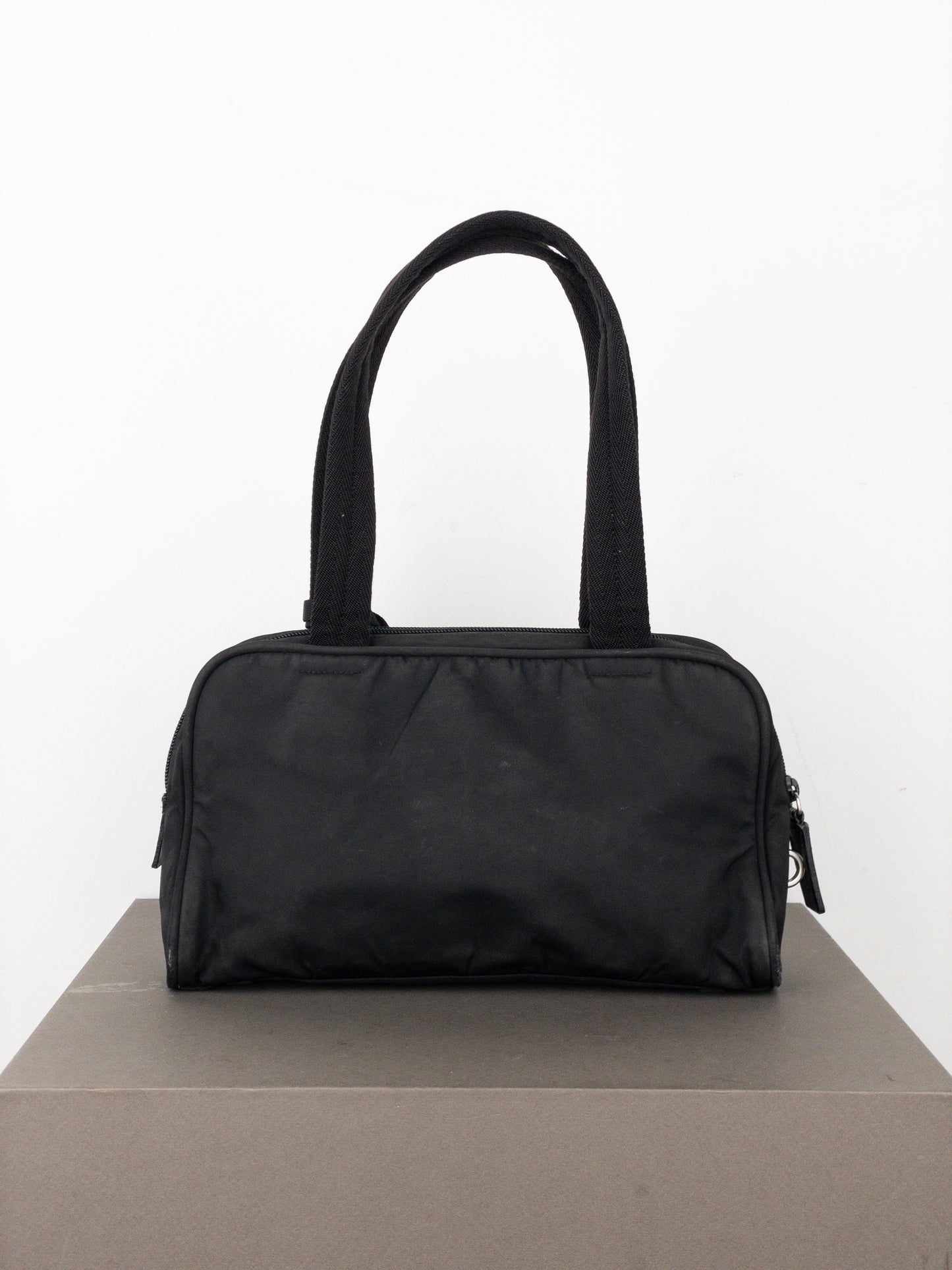 Prada 2000s Tessuto Mini Boston Shoulder Bag