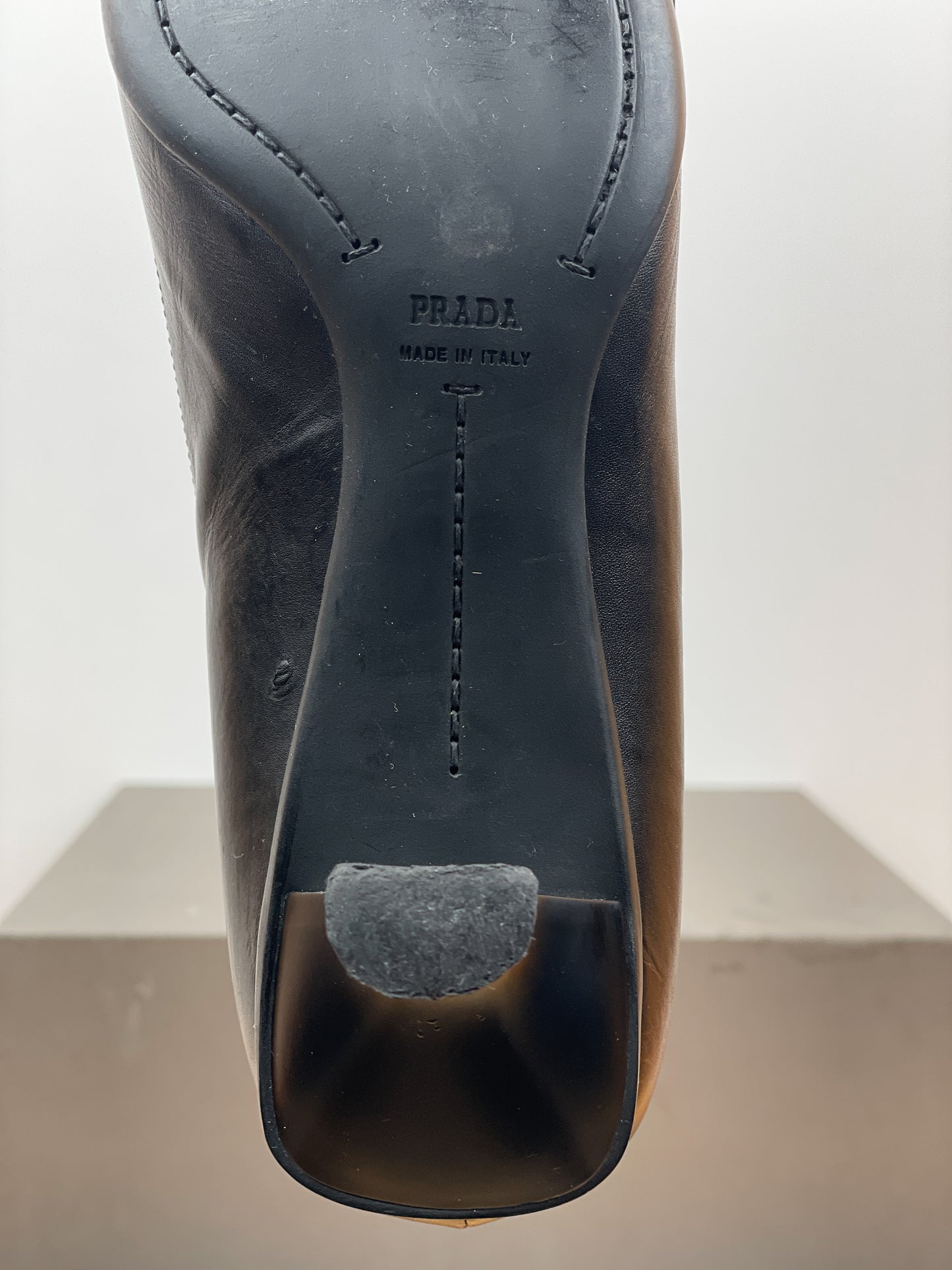 Prada 2000s Buckle Kitten-Heel Pumps