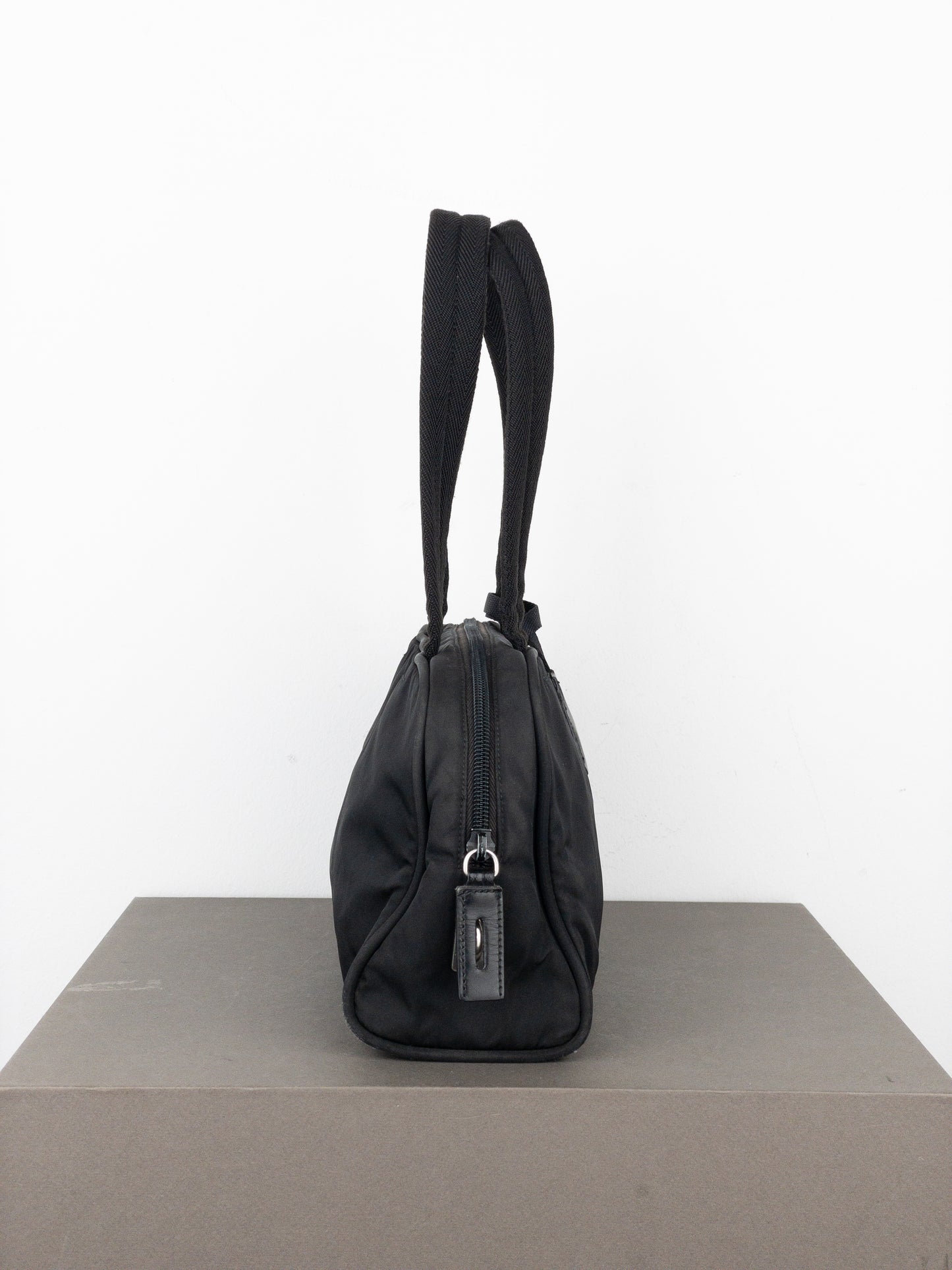 Prada 2000s Tessuto Mini Boston Shoulder Bag