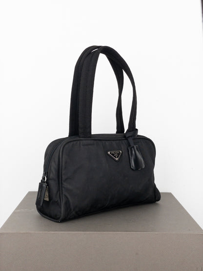 Prada 2000s Tessuto Mini Boston Shoulder Bag