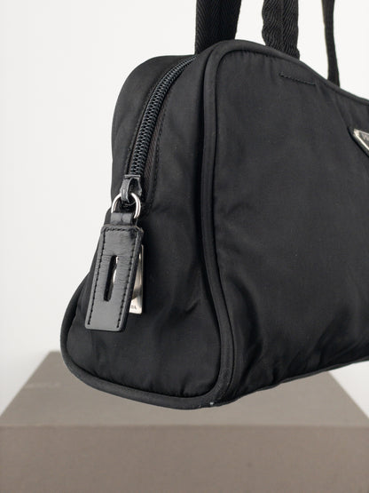 Prada 2000s Tessuto Mini Boston Shoulder Bag