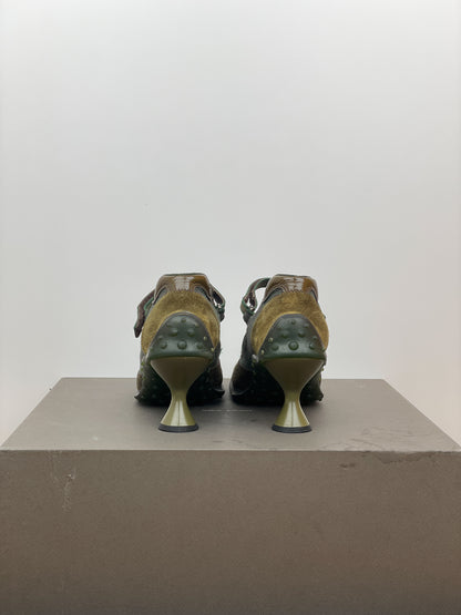Miu Miu AW99 Square-Toe Bubble-Sole Mary Jane Pump Heels