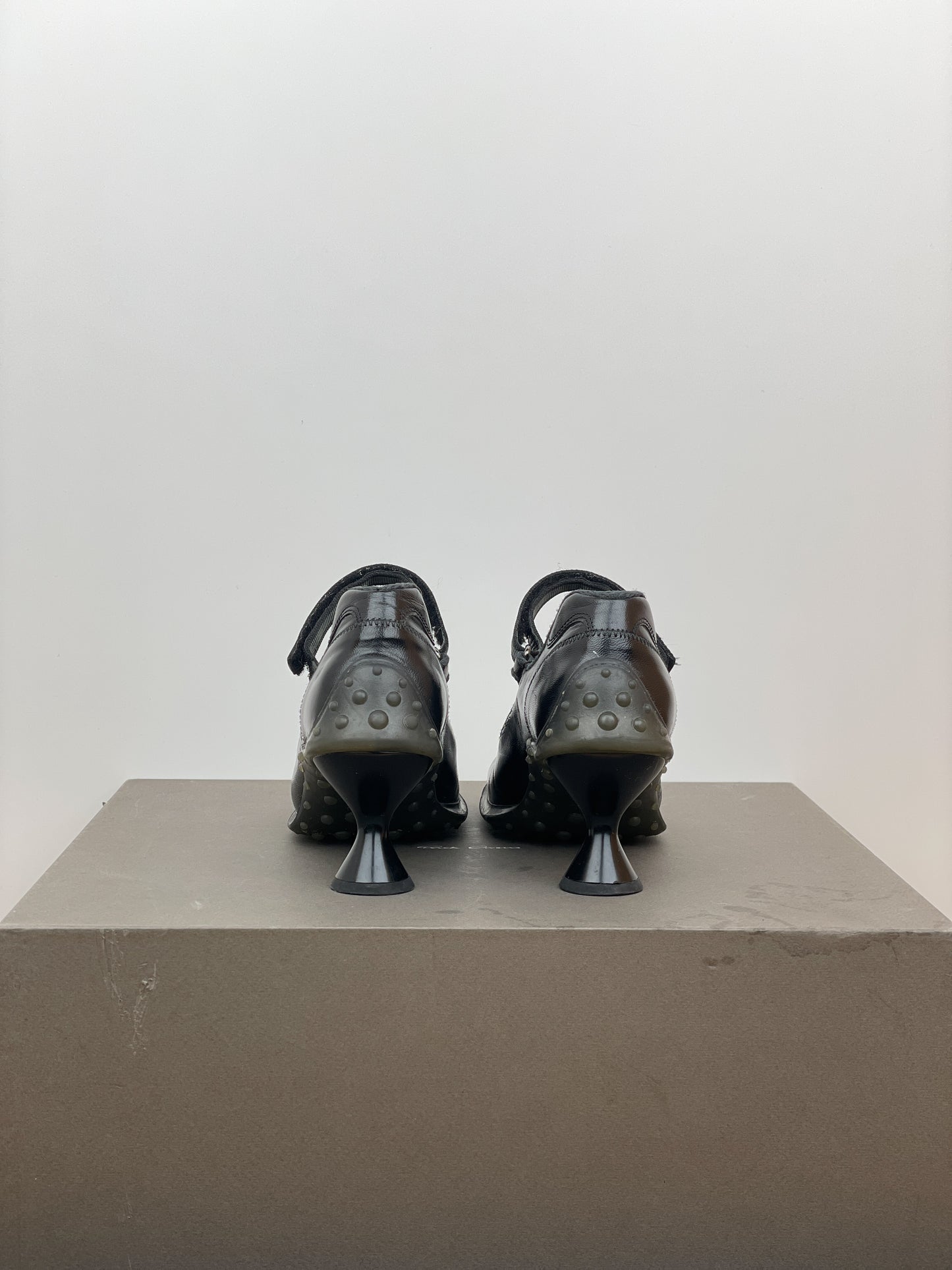 Miu Miu AW99 Square Toe Bubble-Sole Mary Jane Pump Heels