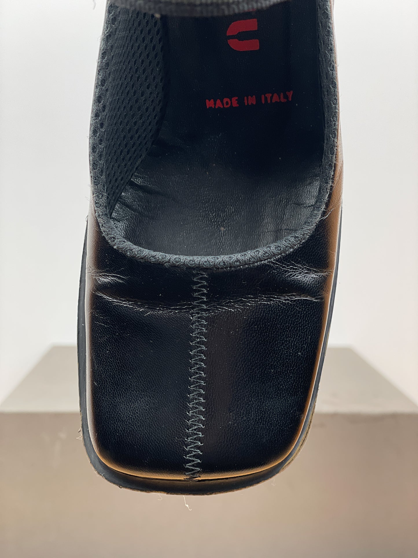 Miu Miu AW99 Square Toe Bubble-Sole Mary Jane Pump Heels